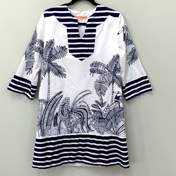 Tropical Tunic Dress by Vilagallo NWOT - Picture 4 of 8